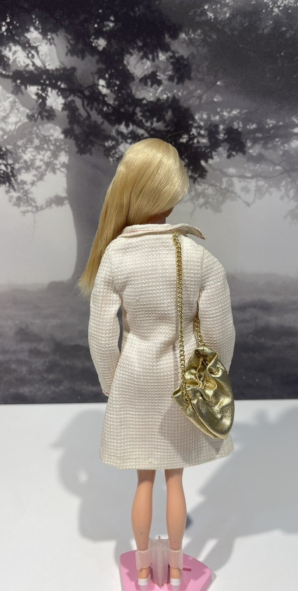 その他 Barbie white and with it coat #3352 Barbie Best Buy Fashions #3352 WHITE 'N WITH IT Coat w/Gold