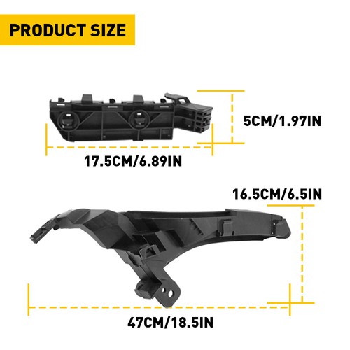 Front Bumper & Headlight Support Brackets Set 4pcs For Honda CR-V CRV 2007-2011 - Picture 4 of 7