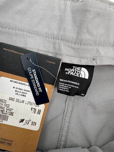 The North Face Shorts Men's 38 Sprag Shorts Flat Front Chino Meld Grey NWT - Picture 6 of 8