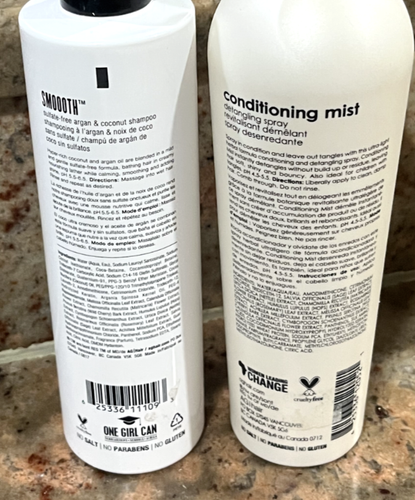 AG Smooth Argan Coconut Shampoo 10 oz & Moisture Conditioning Mist 12 oz - Picture 2 of 2