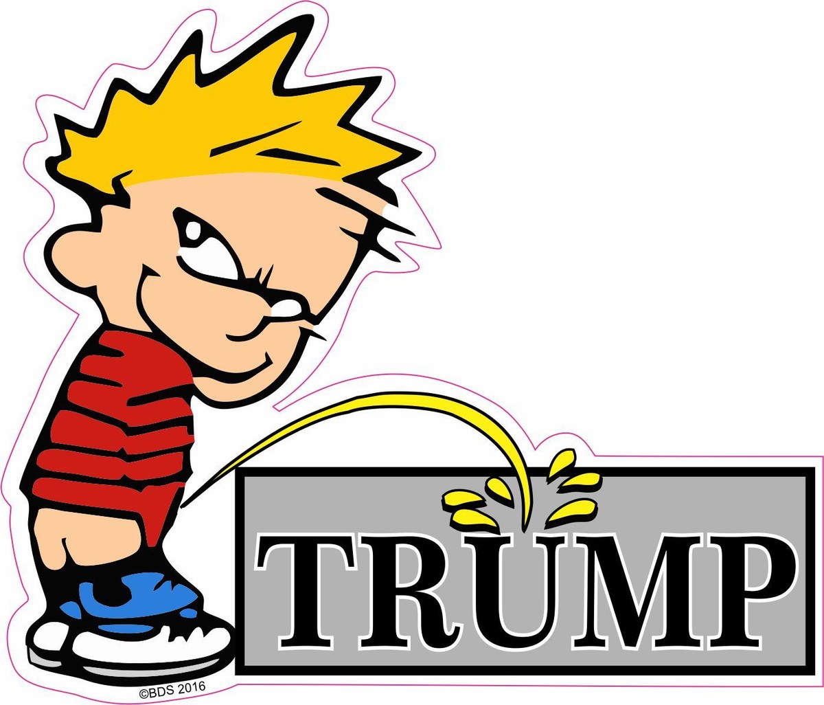 Anti Liberal Bumper Stickers Trump Peeing Pissing On Liberals Vinyl Sticker Bumper Art 1060169 - Foto 2