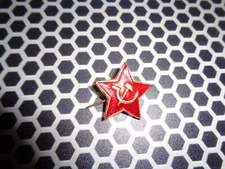 USSR Red Star hat pins badge