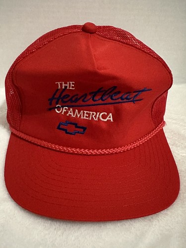 Vintage Chevrolet Mütze Heartbeat of America Rope ￼SnapBack YoungAn Red - Bild 1 von 4