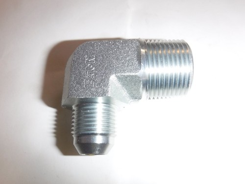 NEW 2024-12-8S Hose Adapter, MNPT to JIC, 3/4-14x3/4-16 (P) - Picture 2 of 6