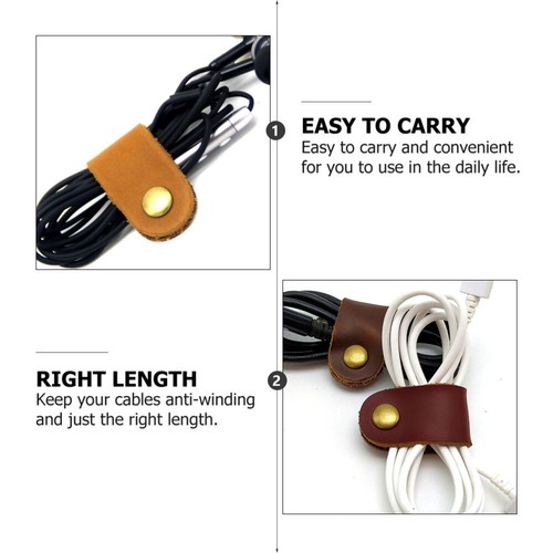 24 Pcs Enrouleur Porte Cordon pour Organisateur de Câbles de Charge - Photo 2/12