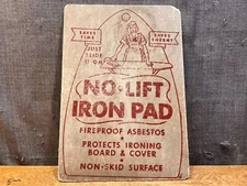 Rare Antique No Lift Iron Pad Rest Fireproof Vintage Heat Resistant Ironing