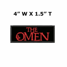 The Omen Patch 4" Embroidered Iron-on Applique Horror Badge Halloween