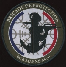 COMMANDO MARINE FUSILIER - BRIGADE DE PROTECTION BCR MARNE A630 - TISSU