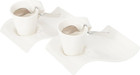 Villeroy & Boch New Wave Caffe 6-Piece Espresso, Set for 2 White