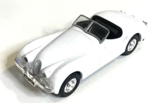 RTR BUILT HIGH SPEED MODEL POWER DIECAST WHITE JAGUAR CONVERTIBLE 1/87 HO built
