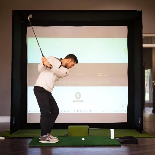 Jaula de entrenamiento de golf inflable portátil de 13x10 pies con pantalla - Imagen 2 de 10