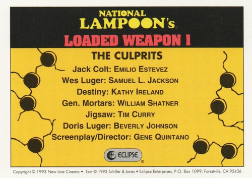 Tarjetas coleccionables individuales de armas cargadas de National Lampoon y National Lampoon - Imagen 145 de 146