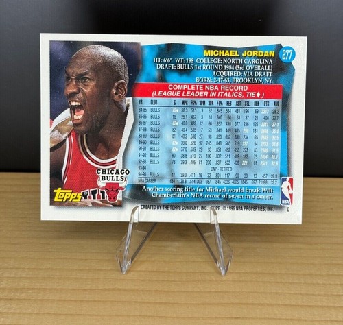 Michael Jordan 1995-96 Topps #277 - Bild 2 von 2