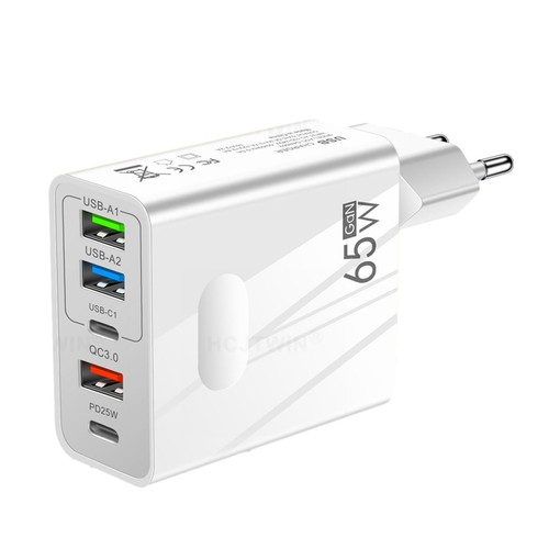 USB Type C Charging Plug 65W Charger Block Fast Charging With Multiple Ports - Picture 6 of 18