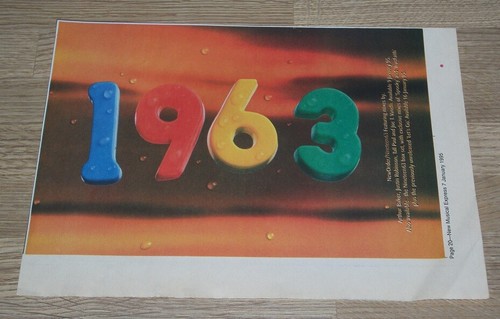 NEW ORDER - 1983 - 1995 - ORIGINAL MUSIK WERBUNG 30 X 22 CM