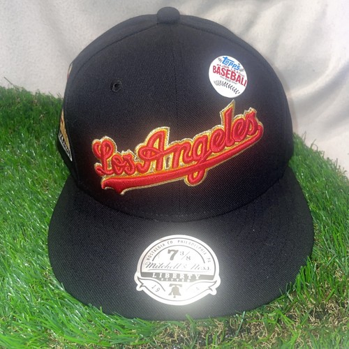 Los Angeles Dodgers LA Mitchell Ness TOPPS Exclusive Hat 2001 SIZE 7 3/8 LIDS - Picture 1 of 6