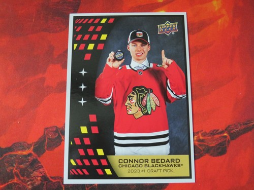 2023 Upper Deck Oversize Connor Bedard #1 Draft Pick 5X7 Jumbo Card - Picture 7 of 7
