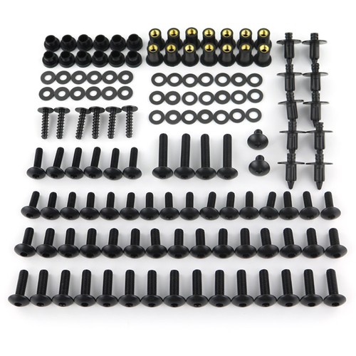 Motorcycle Steel Kit Complete Fairing Bodywork Screws Nut Bolts Fit For KAWASAKI - Picture 15 of 16
