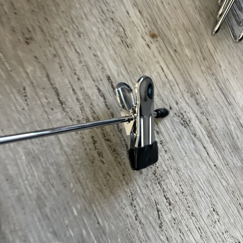 2 Pack 20pc Heavy Duty Metal Pants Skirt Hangers, Stackable.   #M16 - Picture 3 of 5