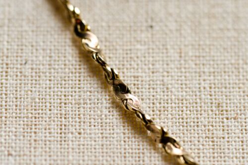 Sterling Silver Marked 925 ITALY Twisted Serpentine chain necklace - Picture 3 of 8