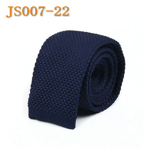 Men 5CM Skinny Crochet Knitted Solid Narrow Neck Ware Flat Tie Wedding Necktie - Picture 7 of 20