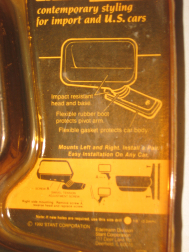 Italian Design Side Door Mirror, Roberk # 430, fits Left or Right - Picture 3 of 3