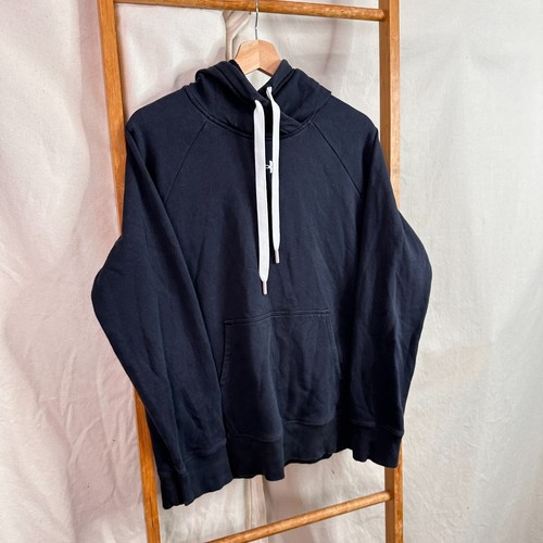 Under Armour Hoodie Mens Medium Black Funnel Neck Long Sleeve Sports - Picture 2 of 10