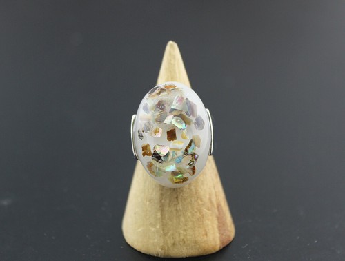Wholesale Lots 32pcs Mixed Big Resin Fashion Shell Women Lady's Rings Silver P - Picture 4 of 7