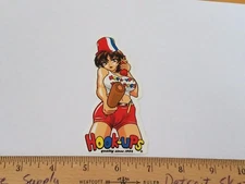 VTG HOOK UPS HOT CORN DOG CAMEL TOE FAST FOOD EASY GIRL NOS SKATEBOARD STICKER !