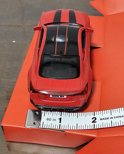 BMW M4 CSL 5 Zoll Metalldekor / Spielzeugauto - Bild 3 von 5