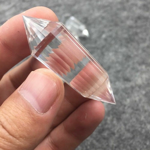 Vogel Style 24 Sided Natural Clear Quartz Crystal DT Point Wand Healing 1 Piece - Bild 6 von 12