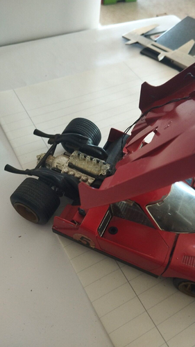 70'S - SHOCKING LINE - FERRARI 512 PROTOTIPO - SCALA 1:20 - BUONE CONDIZIONI - Foto 2 di 9