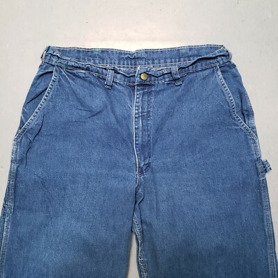 VTG OSHKOSH Blue Denim Carpenter Pants Jeans Workwear Indigo