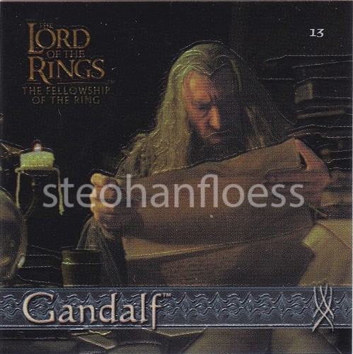 2002 Artbox Lord of the Rings Chrome Refractor Stickers You Pick Finish Your Set - Picture 20 of 42