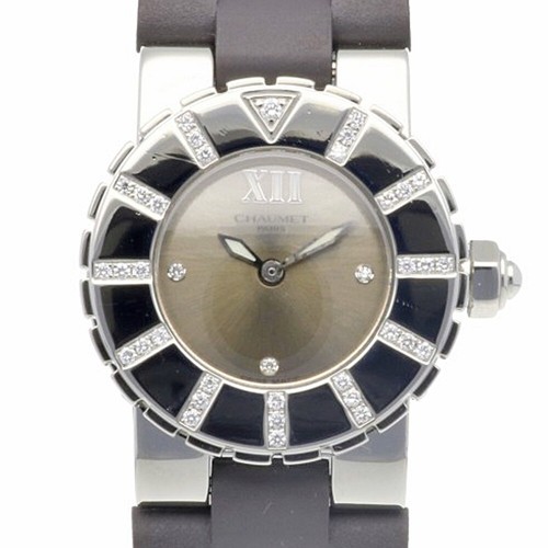Chaumet Class One Uhren 621 Edelstahl 3P Diamant Lünette gebraucht