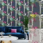 Belgravia Corinthia Arches Flowers And Herons Smooth  Wallpaper
