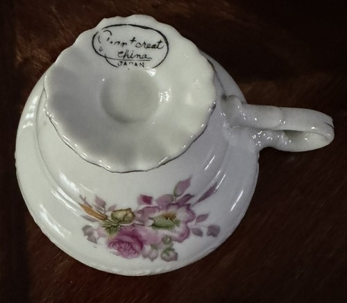 Beautiful Vintage Grantcrest China Teacup And Saucer Made In Japan - Picture 5 of 8