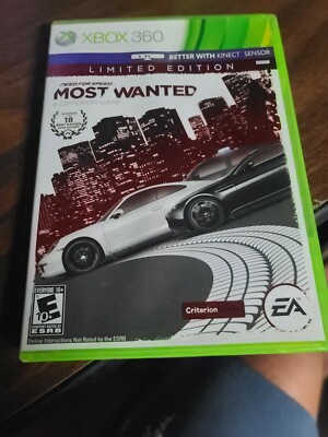Tested Need for Speed: Most Wanted Limited Edition (Microsoft Xbox 360, 2012)