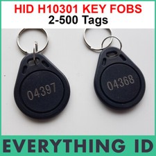 KEY TAG FOBS WORKS WITH HID PROXKEY 1346 1386 26 BIT H10301 125KHz PROX KEY FOB