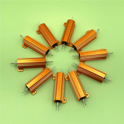 2pcs RX24 50W 0.01R to 100K Ohm Aluminum Shell Case Power Wirewound Resistor 5% - Picture 5 of 7