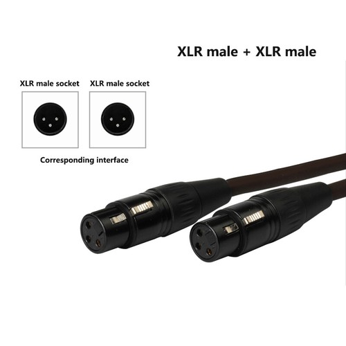 XLR Male To Female Male To Male Female To F Cable Audio Microphone Adapter Lead - Picture 5 of 8