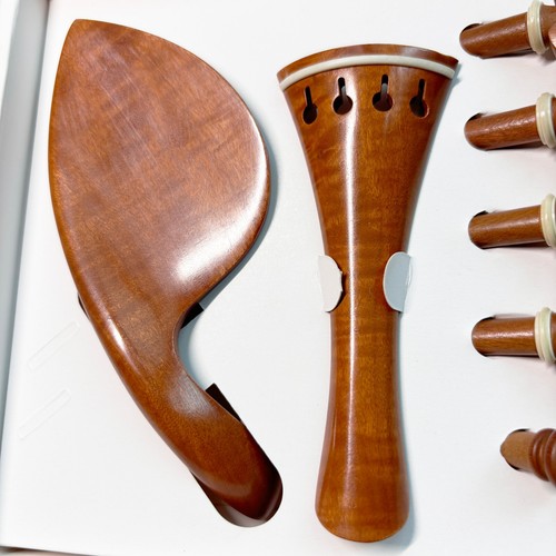 Advanced 4/4 Violin Jujube Fitting Tailpiece Chinrest Peg Endpin Bone Insert - Bild 3 von 6
