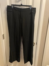 Liz Claiborne AXCESS Dress Pants 12 Black Slacks Stretch Read