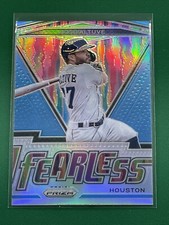 2021 Panini Prizm - Jose Altuve - CAROLINA BLUE FEARLESS REFRACTOR PARALLEL