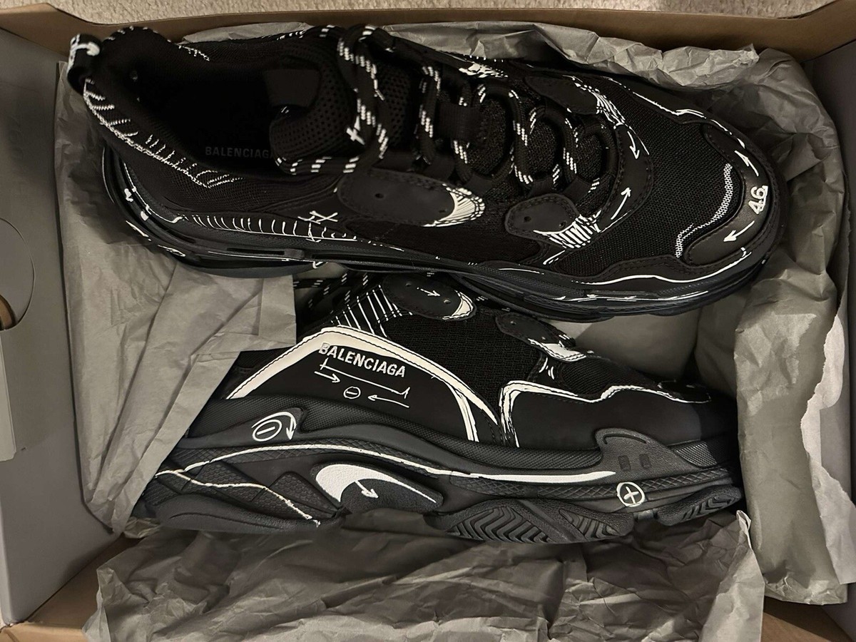 BALENCIAGA サイズ46 Balenciaga Triple S Sketch Brand New Size 46 | eBay