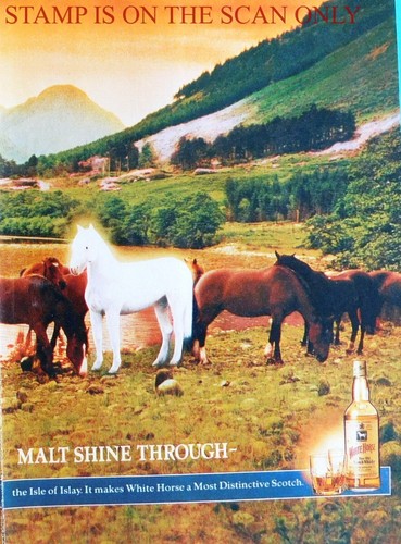 WHITE HORSE Old Scotch Whisky Drinks ADVERT (2) Vintage 1980s Print Ad 703B/132 - Picture 3 of 3