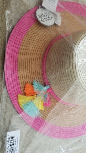 Addie & Tate Girls Woven Floppy Hats, One Size - Picture 5 of 6