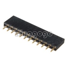 10pcs 12pin 2.54mm pitch header single row female straight strip PH: 8.5mm