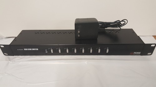 Rose KVM-8TDVI/A1 8-port DVI/USB KVM Switch - Picture 1 of 4