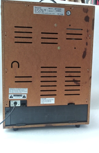 Denonet Double Cassette/8 Track Karaoke Player Model GP-K220 Works Ha issues - Picture 10 of 11